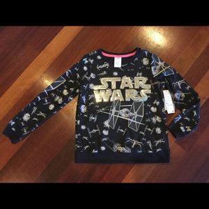 NWT Star Wars girls 9/10 sweatshirt, Disney Store
